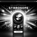 Dall e 2024 05 17 18 17 19 a dynamic and modern web interface showcasing an online stroboscope tool the interface features a sleek design with a central control panel including