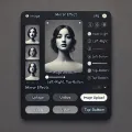 Dall e 2025 03 21 13 36 57 a modern and minimalist interface on a dark background displaying an image with mirror reflection options left right top bottom the interface has