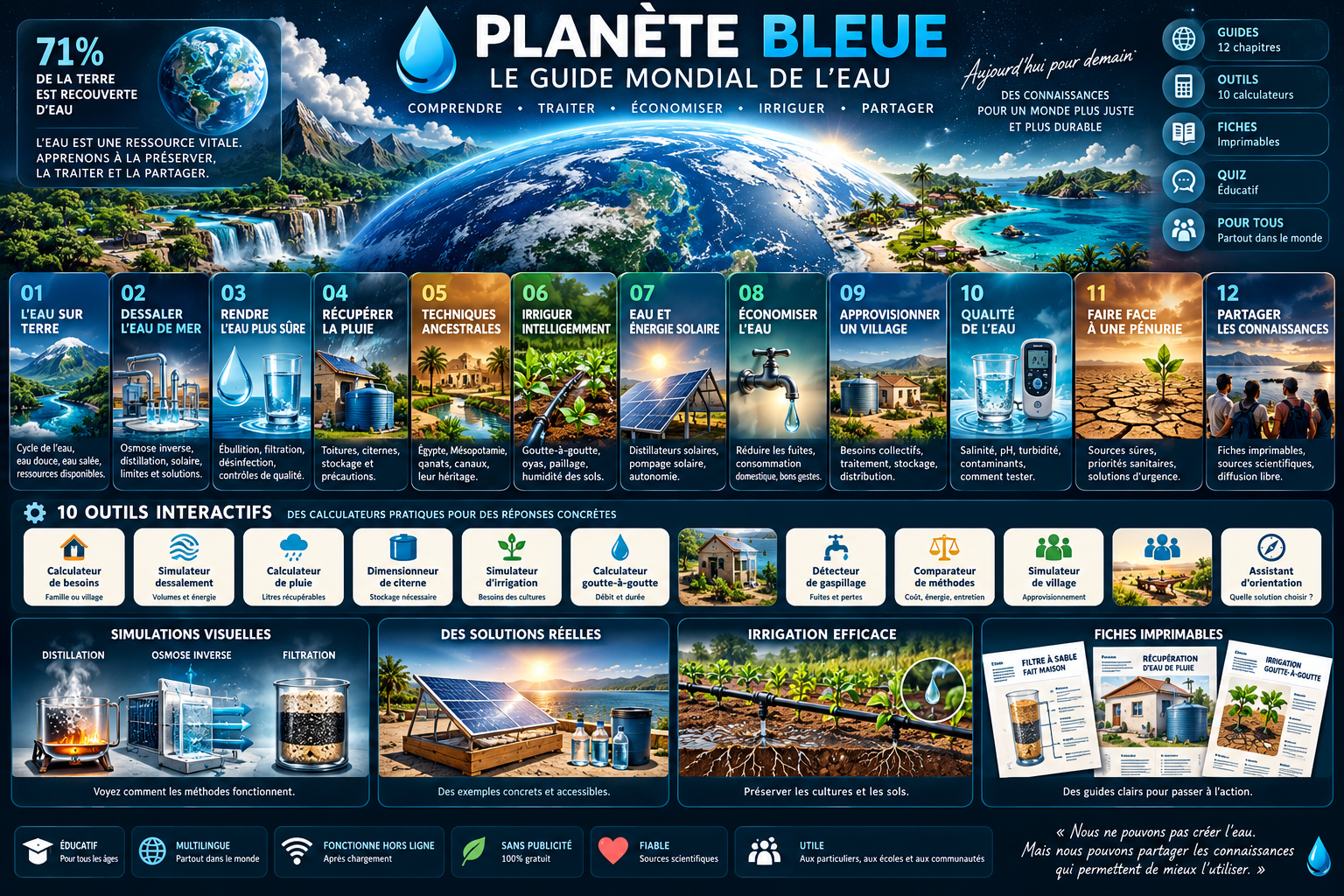 Planete bleue guide mondial de l eau